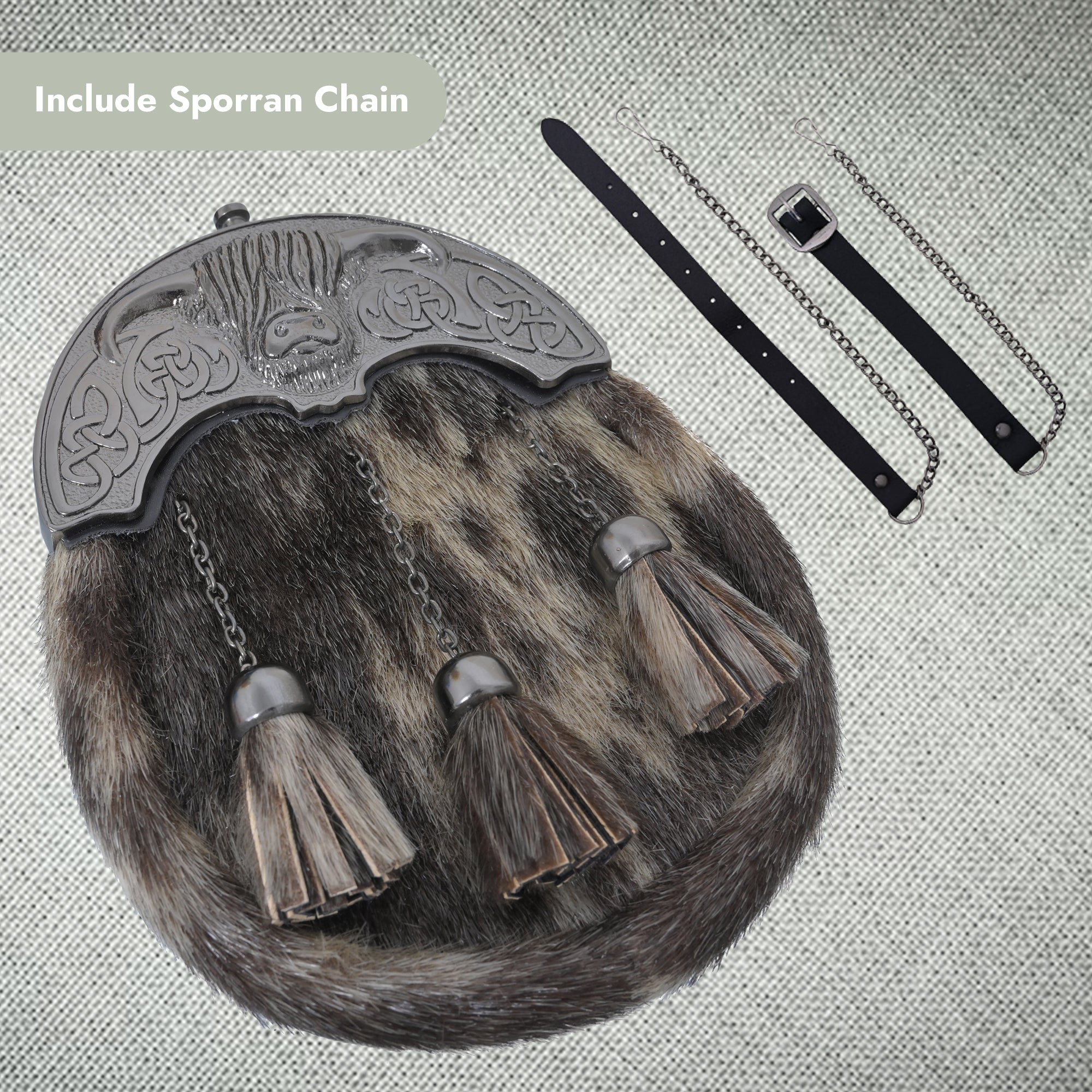 Celtic cantle Cross Tassels 2