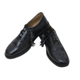 Leather Ghillie Brogues Kilt Shoes, Scottish Brogues Black Kilt Shoes, Traditional Scottish Piper, Smart Formal, Comfortable Fit, Wedding Lace Up Dress Shoes