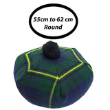 Scottish Traditional beret Tam o' Shatner Acrylic Wool Tammy Hat Pom Pom flat bonnet cap